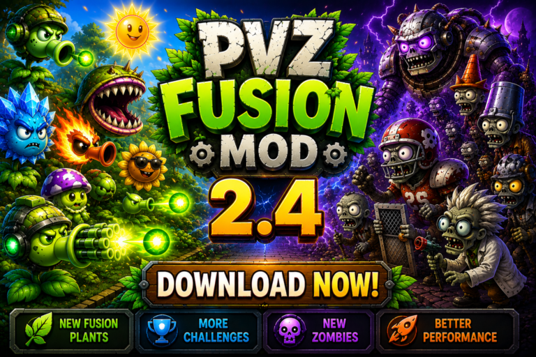 PvZ Fusion 2.4 Download Abyss Update with Snowfield map, new Ultimate Plants and Abyss Challenge